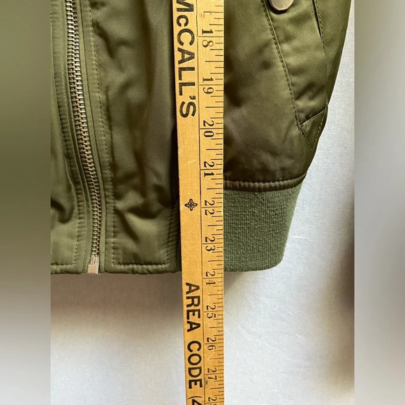 Topshop bomber moto zip up jacket Sz S - Picture 9 of 10